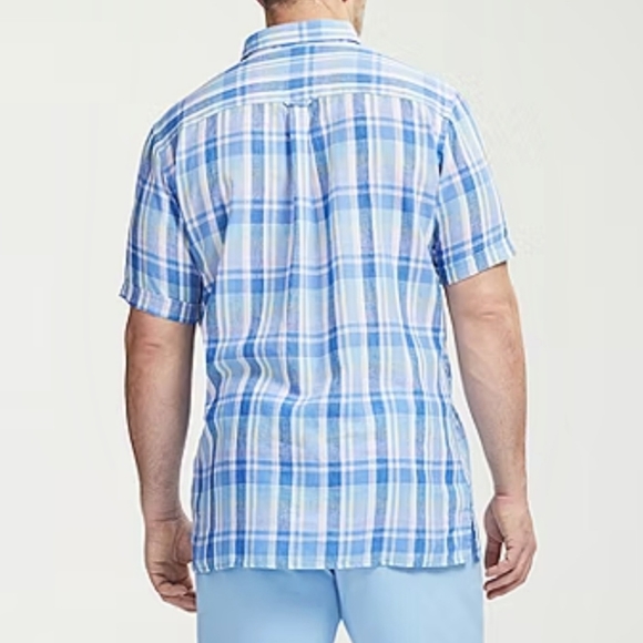 NWT - IZOD Men's Big & Tall Classic Fit Shirt - Cornflower Blue - Size XLT - Picture 3 of 16